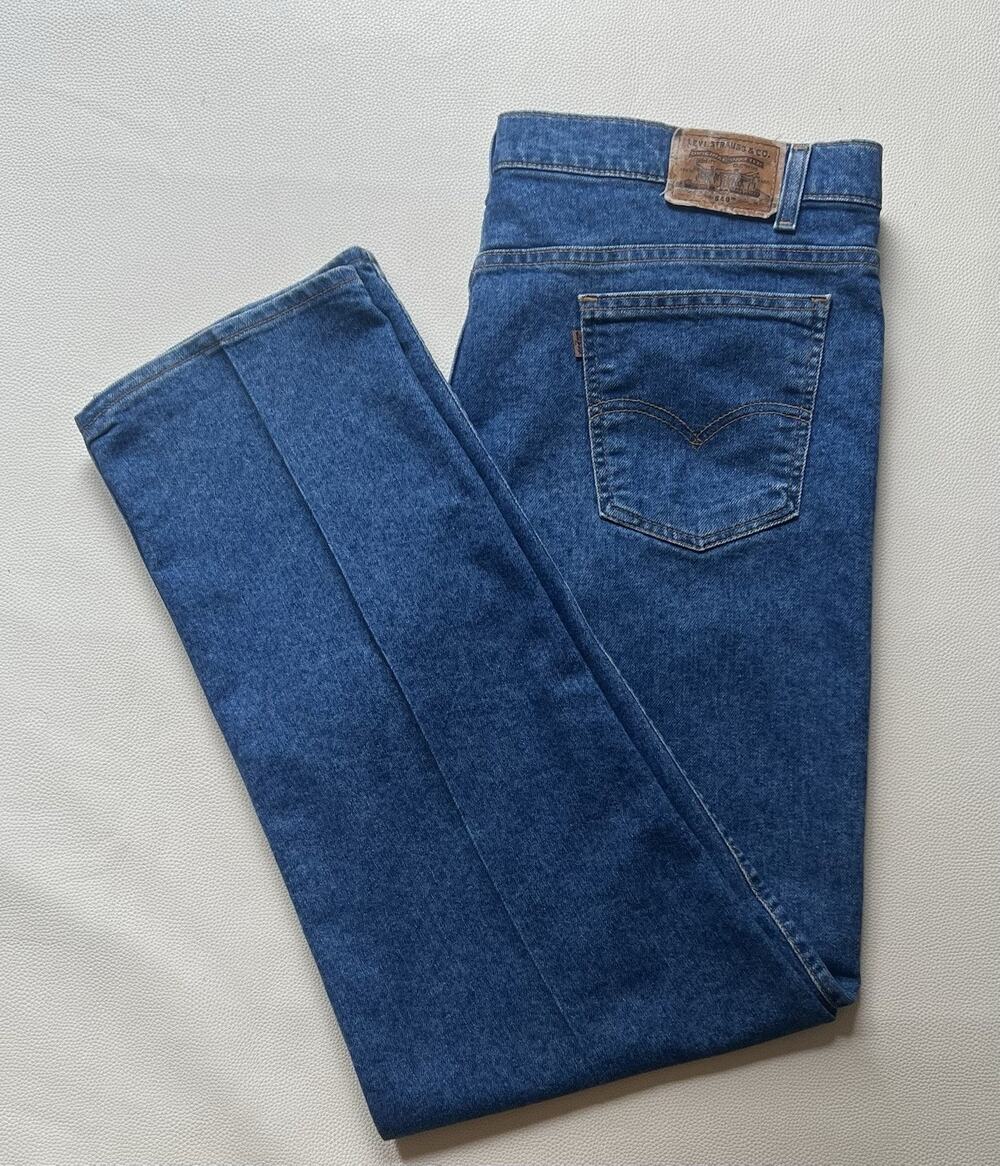 Vintage 90s Levi's 540 Relaxed Fit Jeans Men's 42x32 Made USA Brown Tab 1998